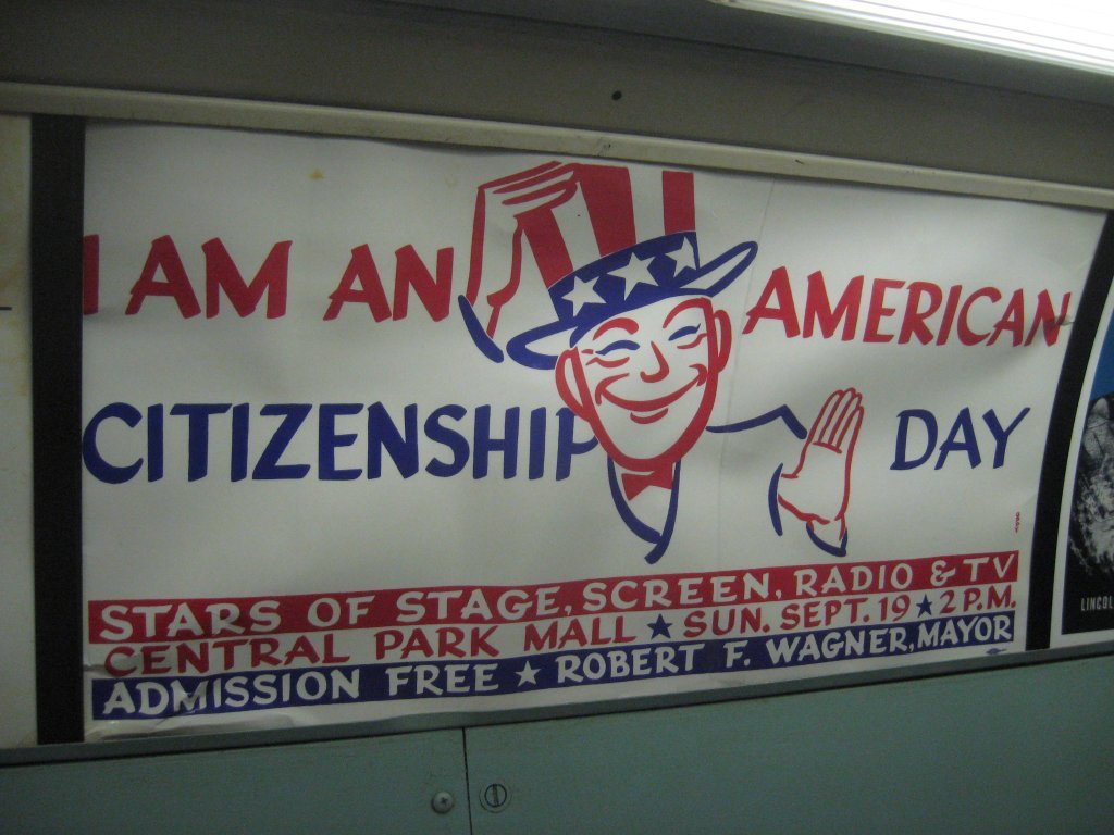 Citizen Day Ad from the 40s or 50s, NYC Transit Museum