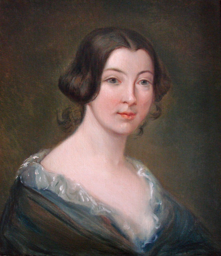 Clotilde de Vaux (1815-1846), portrait by Antoine Étex (c. 1845) displayed in the sitting room of Auguste Comte's flat in Paris.
