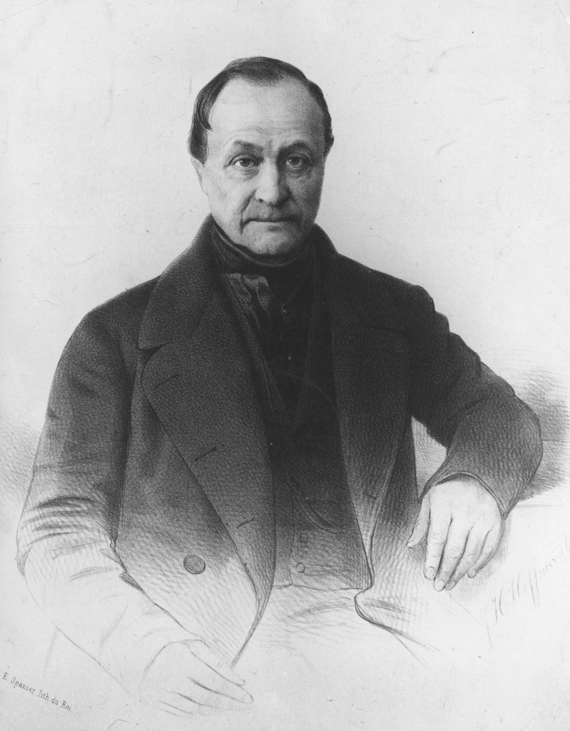 Auguste Comte (1798-1857), lithograph from 1851 based on a daguerreotype of 1849
