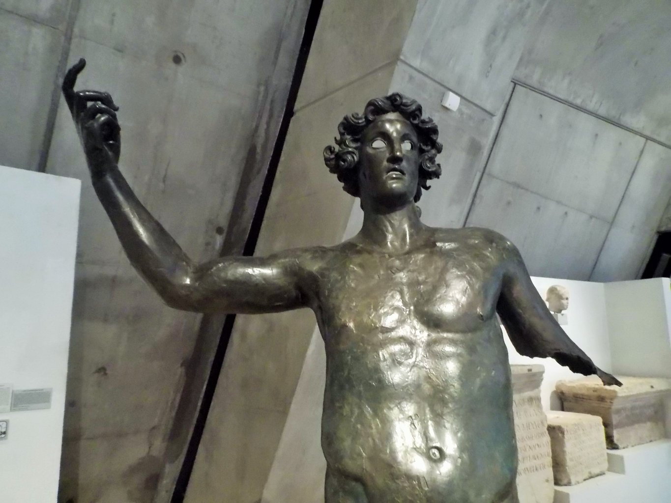 Statue of Mars discovered at the same time as the calendar. The calendar and the statue can be seen in the Gallo-Roman Museum in Lyon. A reproduction of the calendar and a copy of the statue can be seen in the town hall of Coligny.