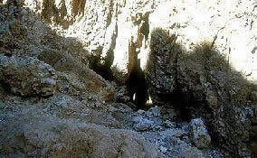 Entrance to cave 1, where the first manuscripts were discovered.