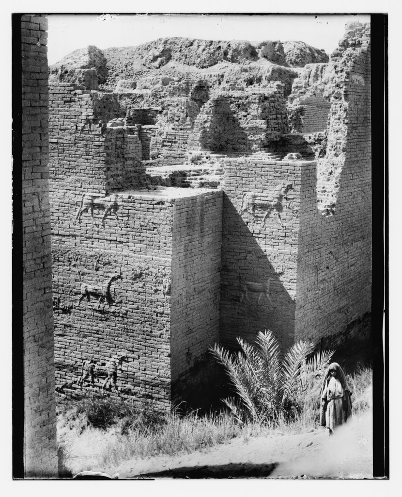 The Ishtar Gate after its excavation, photo taken around the end of September 1932, Matson Collection