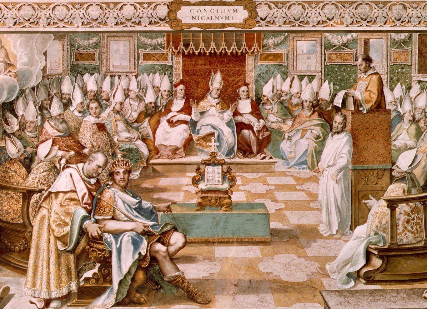 The Council of Nicaea, by Cesare Nebbia. Vatican Library.
