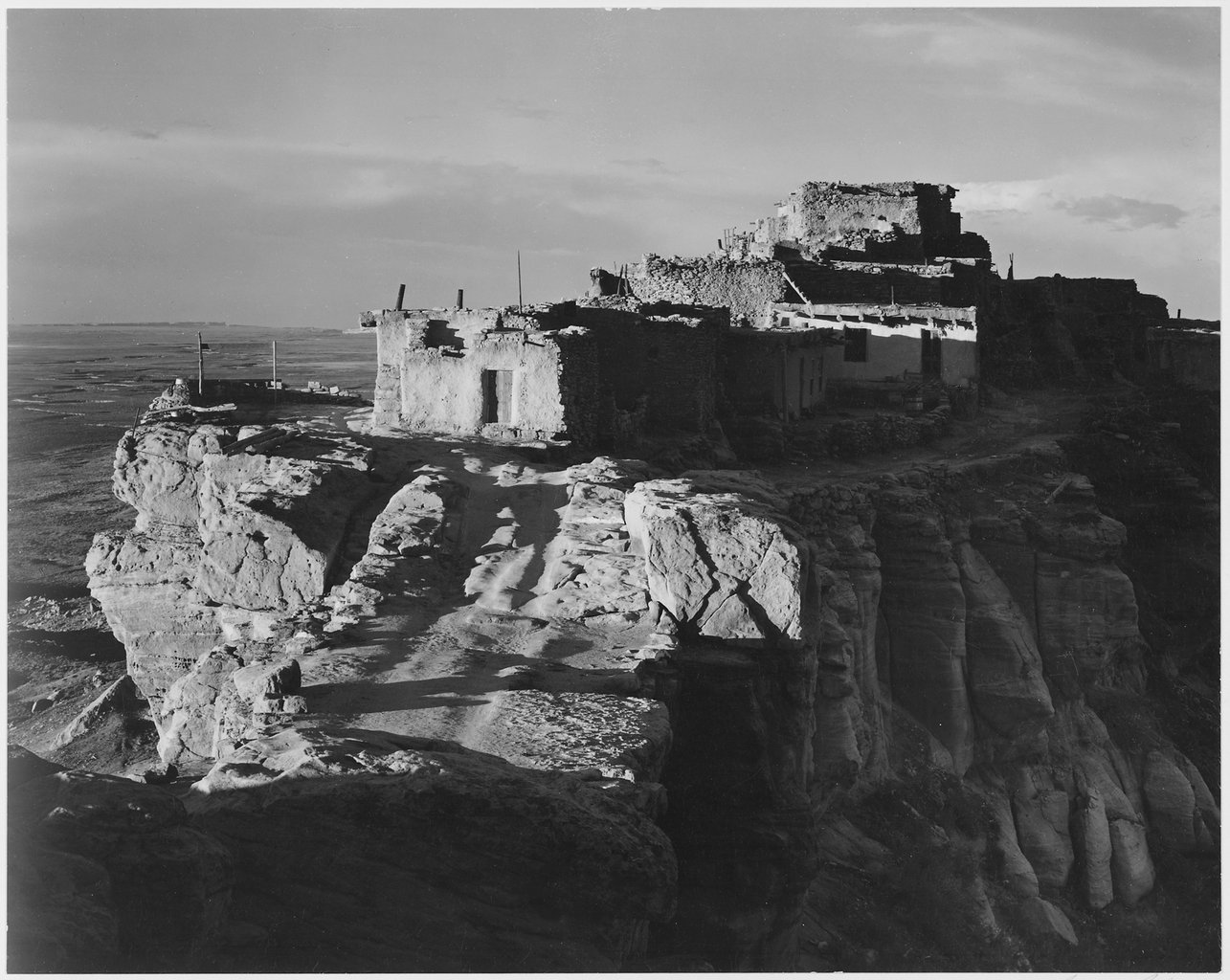 The village of Walpi, Arizona, photo taken in 1941 and preserved by NARA (National Archives and Records Administration).