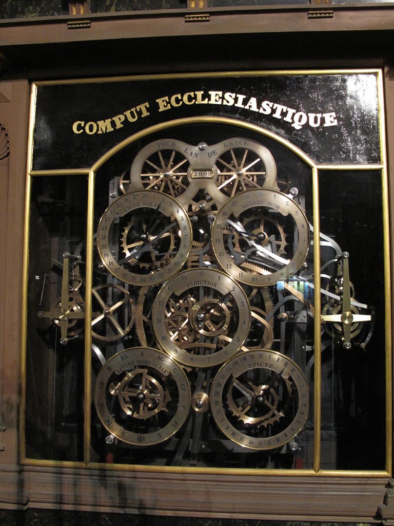 The ecclesiastical computus in Strasbourg Cathedral.
