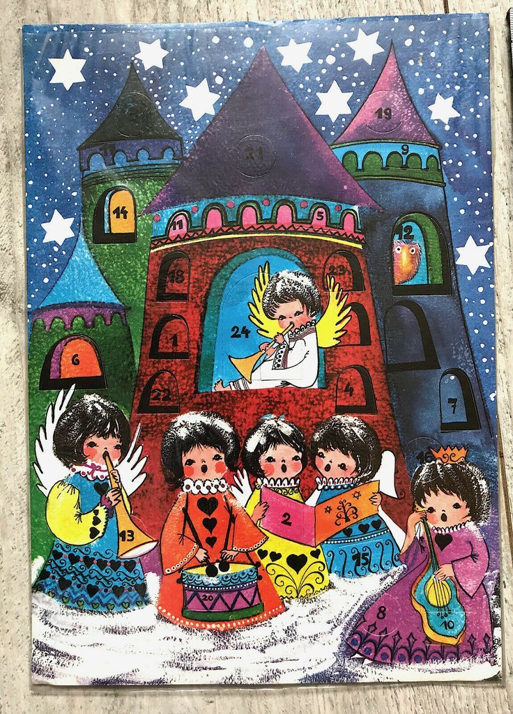 Advent calendar from the 1930s or 1940s