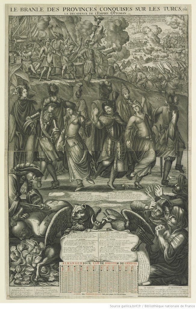 Almanac of 1688, the branle of the provinces conquered from the Turks, or the decline of the Ottoman Empire