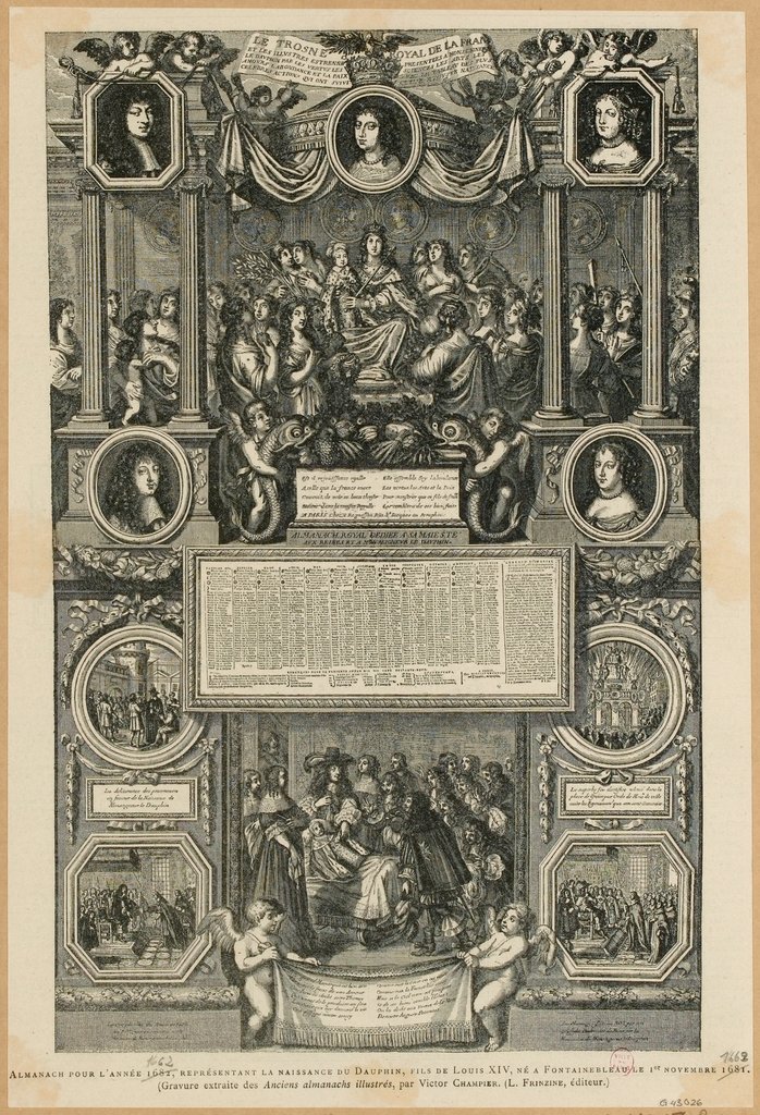 Almanac for the year 1662 / Birth of the Dauphin / The Paris militia at the Peace of Nijmegen