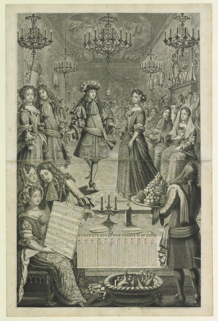 Strasbourg Minuet: almanac of 1682, kept at the National Library of France, Department of Prints