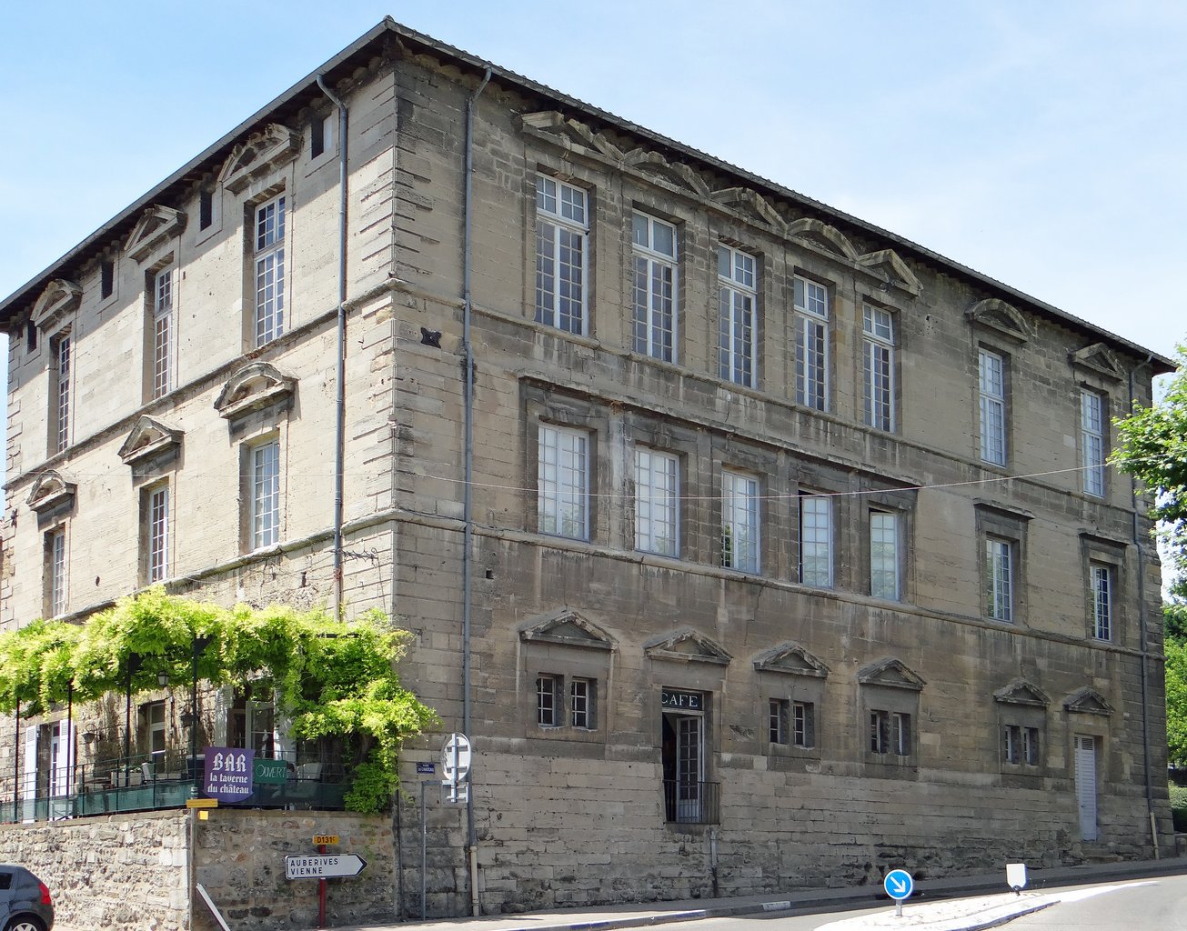 Château de Roussillon (Isère, France), south and east facades of the east wing of the castle