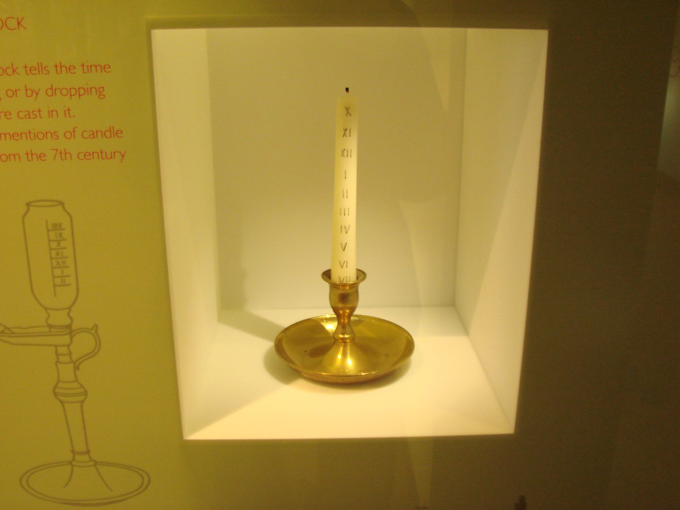 Candle used to measure time, Finnish Museum of Horology, Espoo, Finland