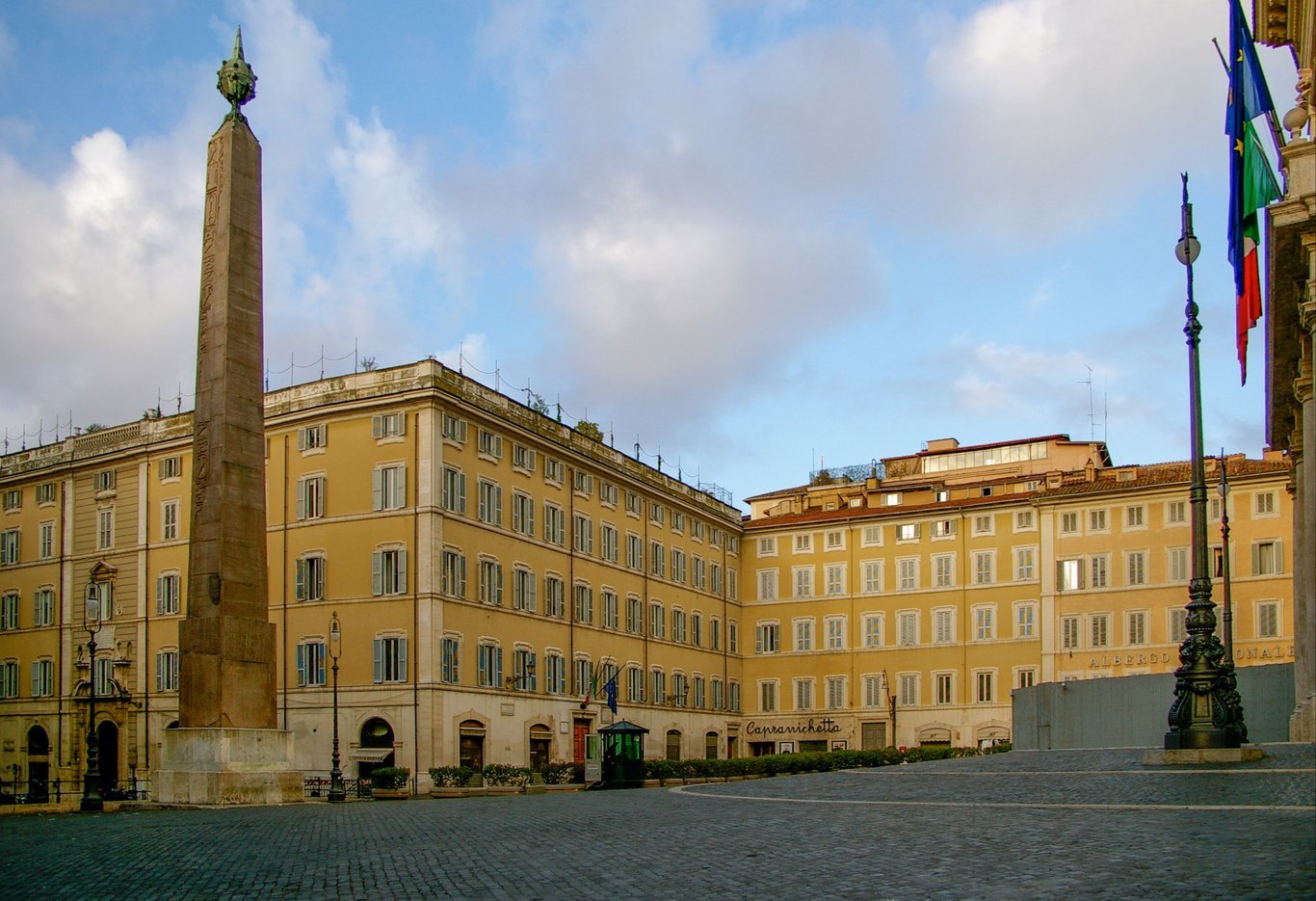 The obelisk in Piazza di Montecitorio, Rome