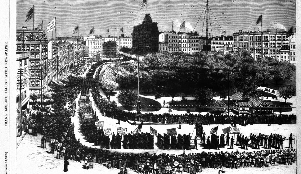 First American Labor parade held in NYC on 09/05/1882
