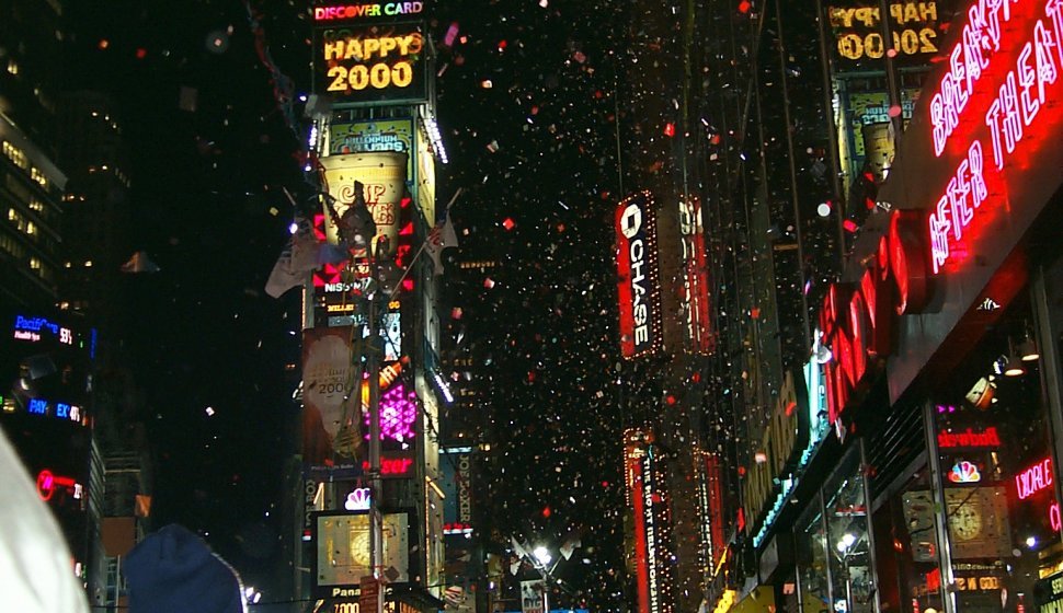 Times Square on New Years' Eve 1999-2000