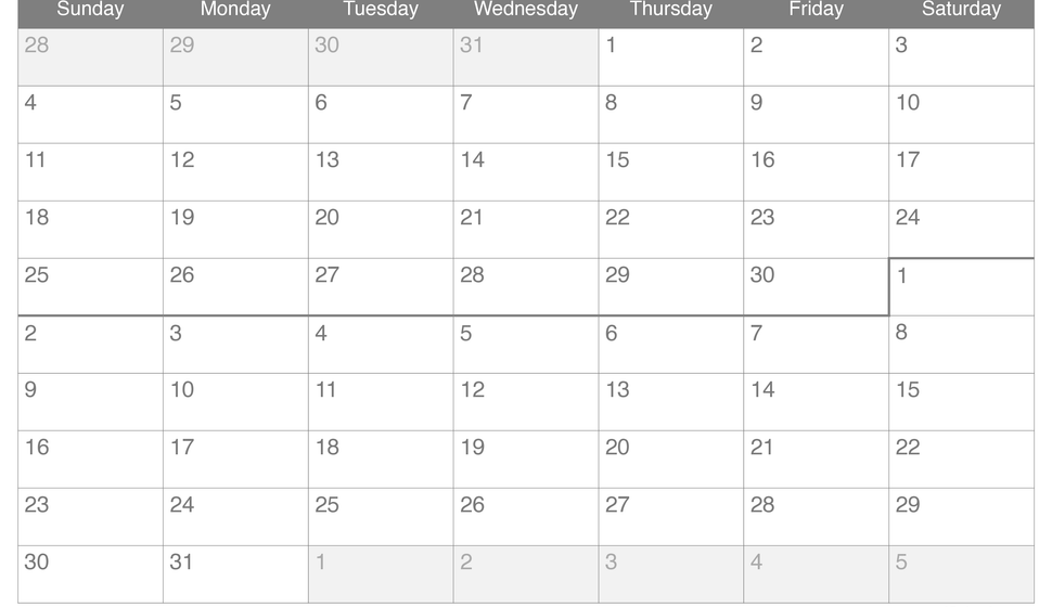 2027 April May Calendar