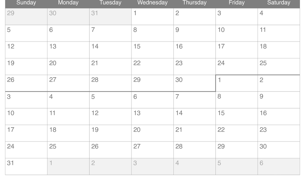 2027 September October Calendar