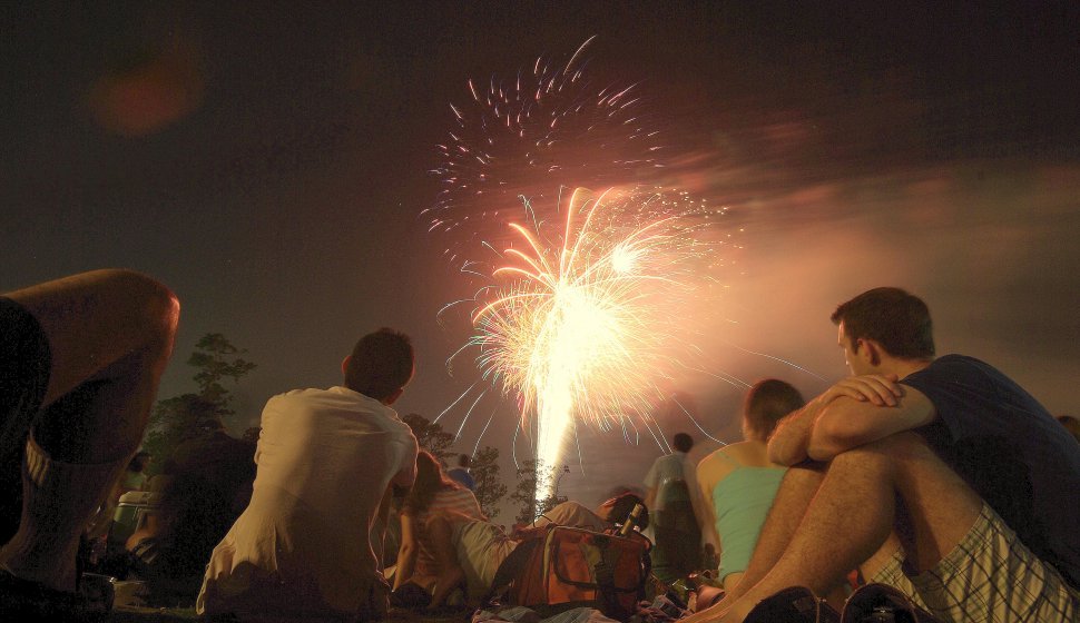 4th of July Fireworks, Miller Outdoor Theatre, Houston, Texas