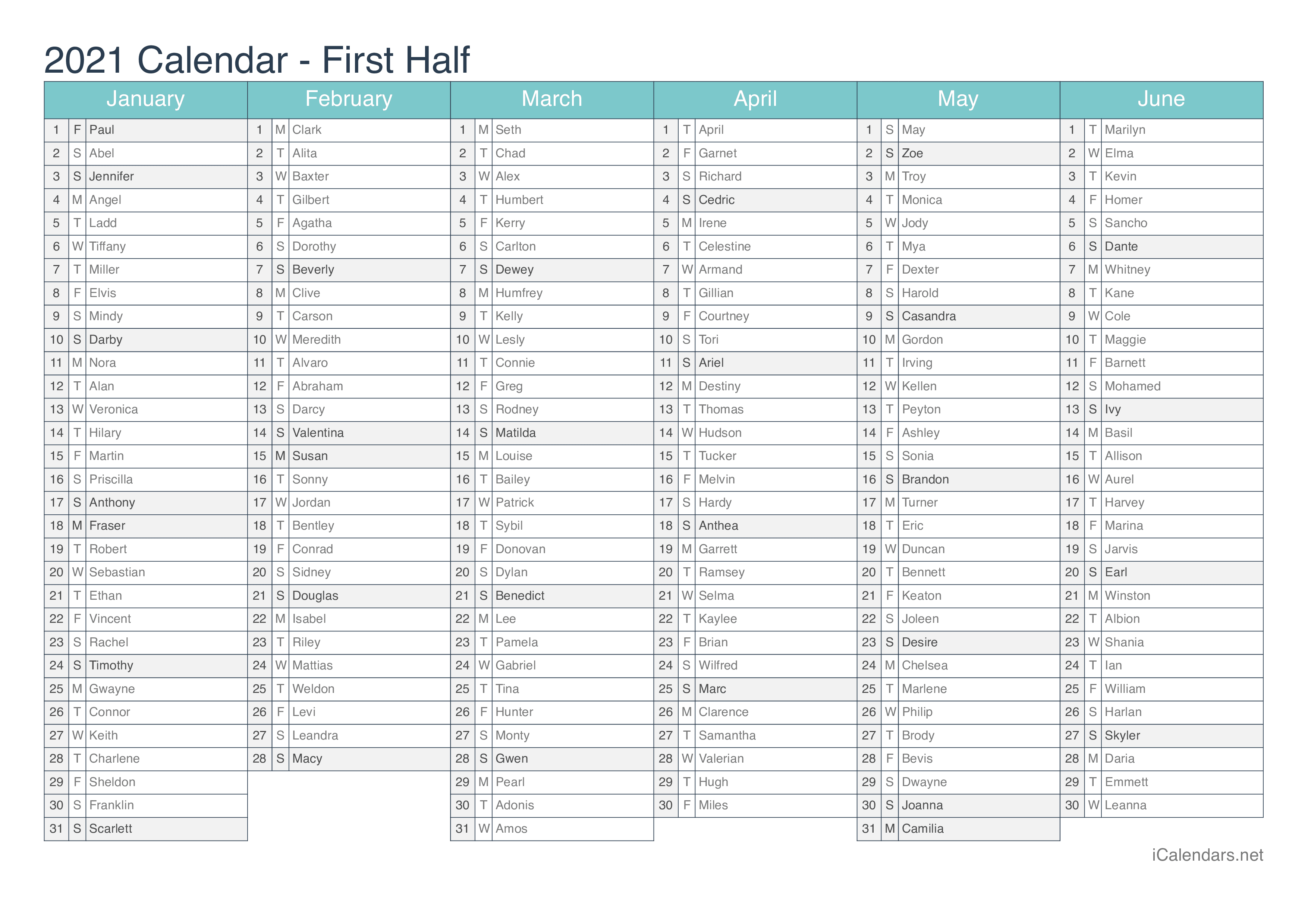 Featured image of post 2021 Yearly Calendar 2021 Excel Free Download - Free 2021 calendars in pdf, word and excel.